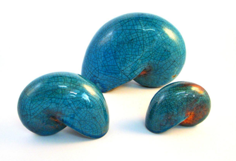 Χειροποίητο Κεραμικό Κοχύλι - Μπλέ