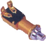 Διακόπτης Push Button, 12V, 20A, από Επιχρωμιωμένο Μπρούτζο - 16mm