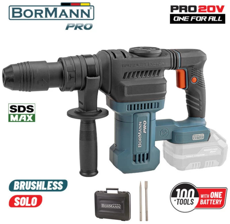 Κατεδαφιστικό Μπαταρίας Brushless 20V με Υποδοχή SDS Max Bormann BBP5310