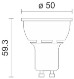 ΛΑΜΠΤΗΡAΣ LED GU10 7W 4000K DIMMABLE 5779