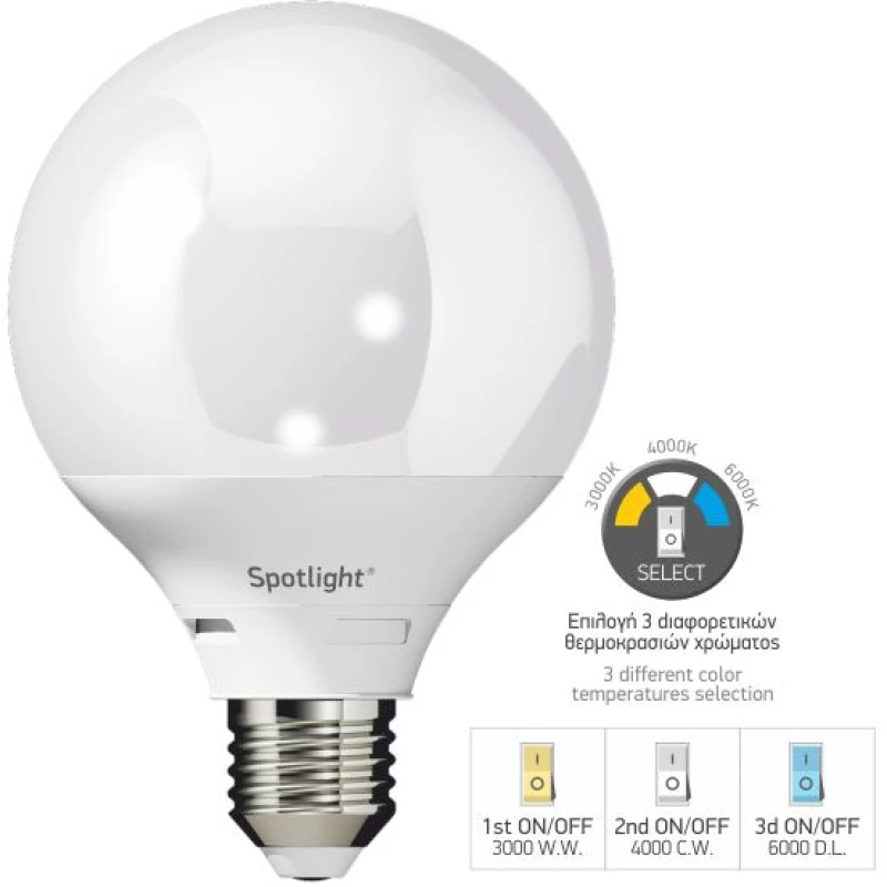 ΛΑΜΠΤΗΡAΣ LED E27 SWITCH TEMP 10W 5579