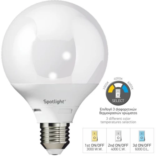 ΛΑΜΠΤΗΡAΣ LED E27 SWITCH TEMP 10W 5579