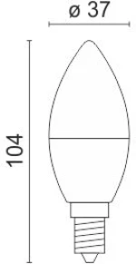 ΛΑΜΠΤΗΡAΣ LED E14 7W 6000K 5394