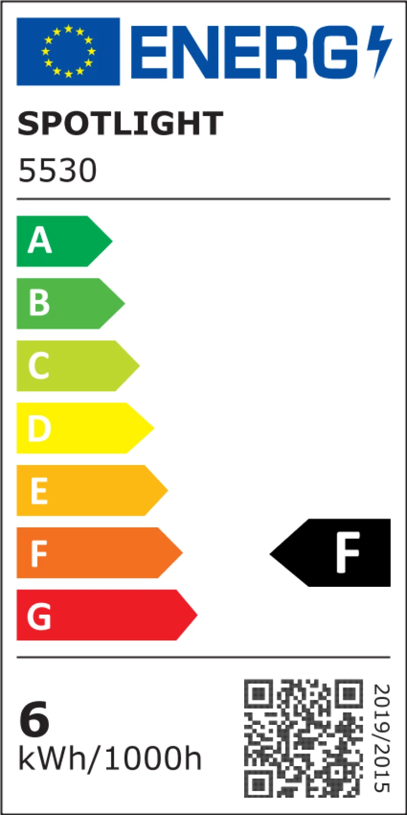 ΛΑΜΠΤΗΡAΣ LED E14 6W 3000K 5530