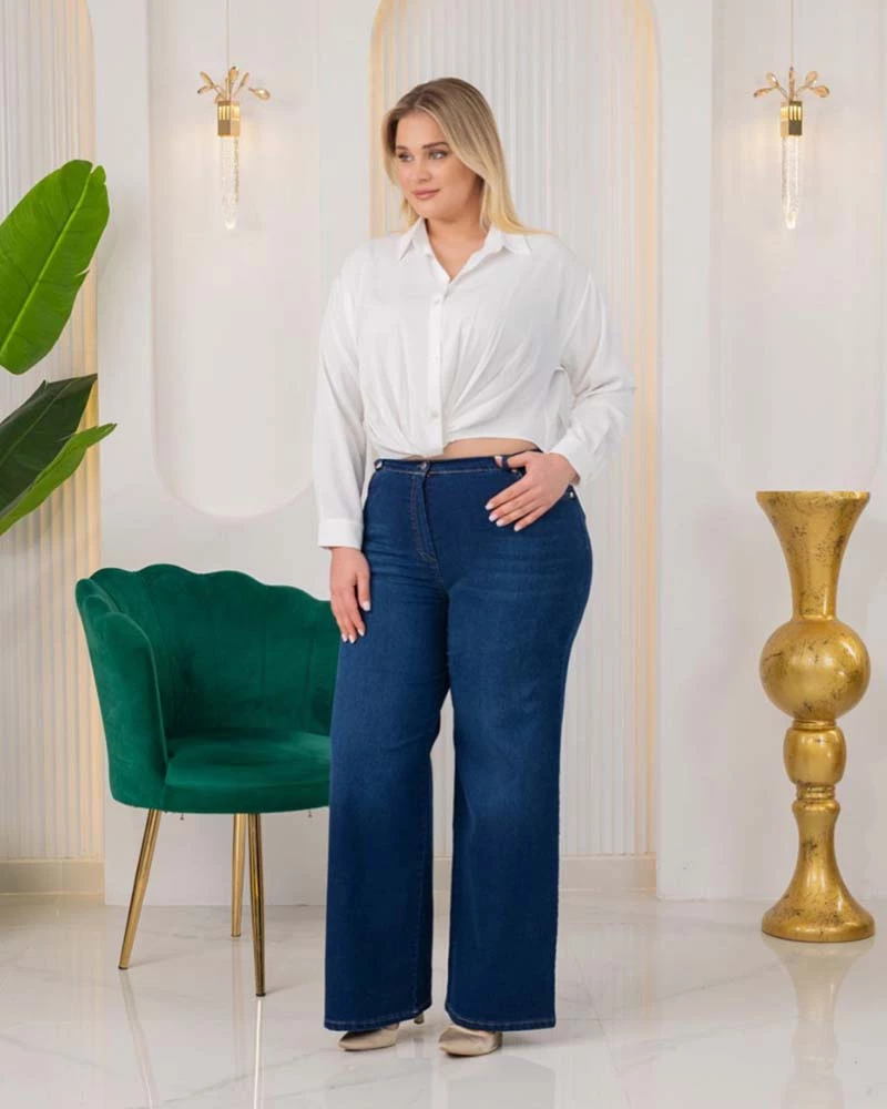 RINA γυναικεία τζιν παντελόνα bigsize 5% ελασταν, 95% πολυεστερ