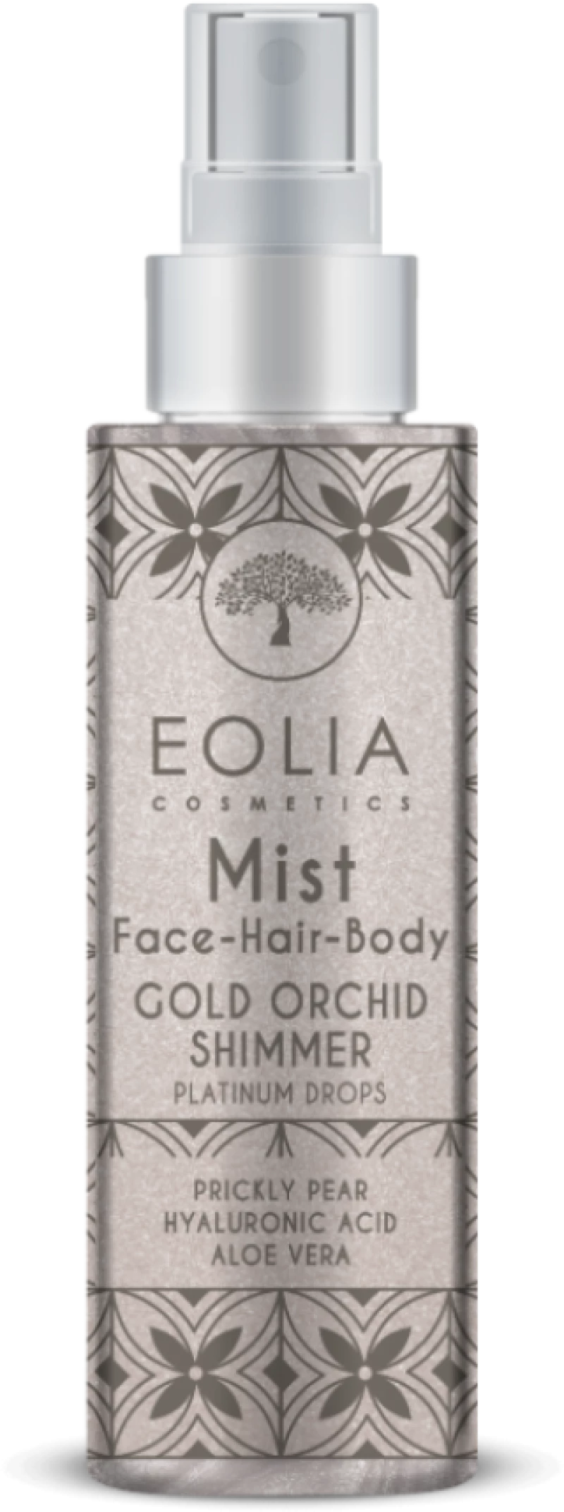 BODY MIST SHIMMER PLATINUM DROPS GOLD ORCHID 150ml της Eolia Cosmetics