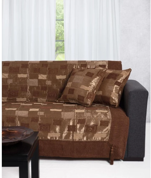 Silk Fashion ΡΙΧΤΑΡΙΑ 913 (180CM X 180CM / 180CM X 250CM / 180CM X 300CM) ΚΑΦΕ