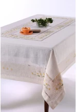 Χειροποίητο τραπεζομάντηλο 9858 (170cm x 220cm) κίτρινο