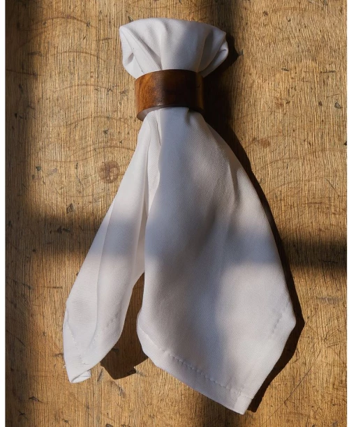 Λευκή Πετσέτα Φαγητού Catering Restaurant Diagonale Άσπρο - 45x45cm - Άσπρο