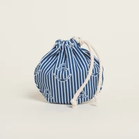 Beauty Home ΠΟΥΓΚΙ ΟΒΑΛ ΜΕ ΚΟΡΔΟΝΙ 13 x 14 cm  ΑΓΚΥΡΑ ΡΙΓΕ ΜΠΛΕ