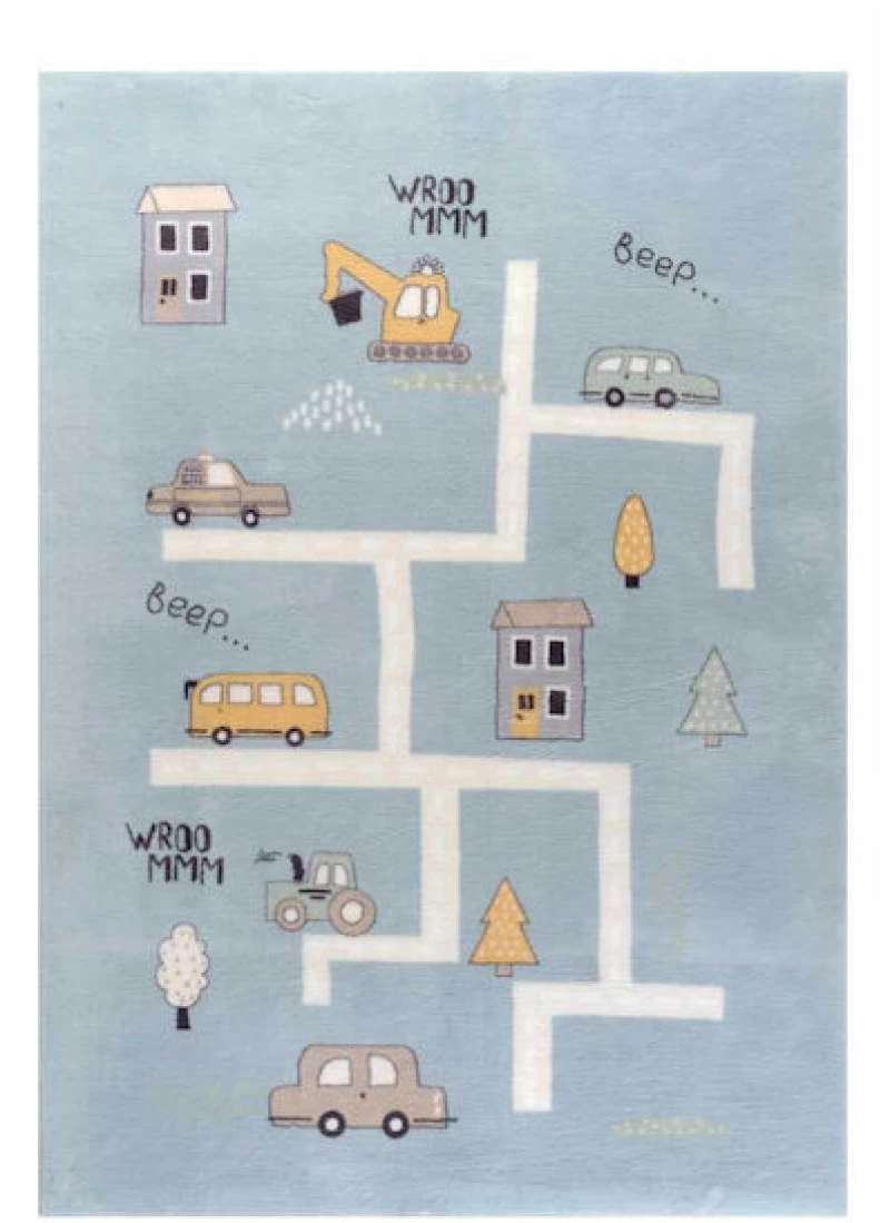 Παιδικό Χαλί 160x230 Μπλε 342-030 Living by Tzikas
