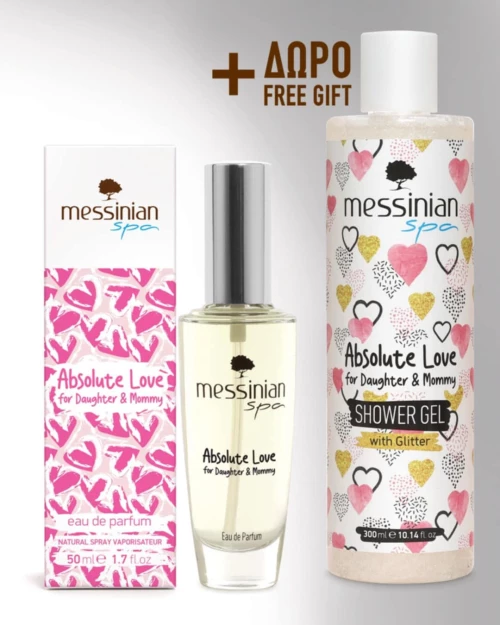 Messinian Spa Absolute Love For Daughter & Mommy Eau De Parfum 50ml & Shower Gel With Glitter 300ml