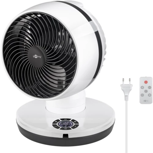 GOOBAY ανεμιστήρας δαπέδου 59515 με χειριστήριο, 23cm, 70W, λευκός
