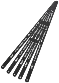 DELI σετ λάμες πριονιού σιδήρου/ξύλου DL4673, 300mm, 24 TPI, 5τμχ