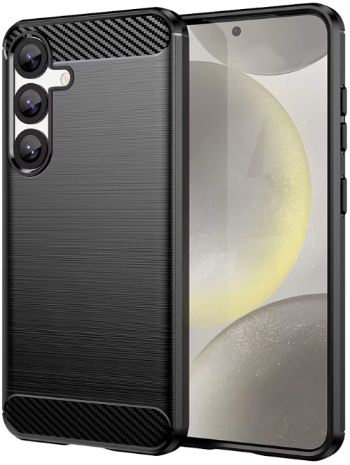 POWERTECH Θήκη Carbon MOB-2008 για Samsung S25, μαύρη