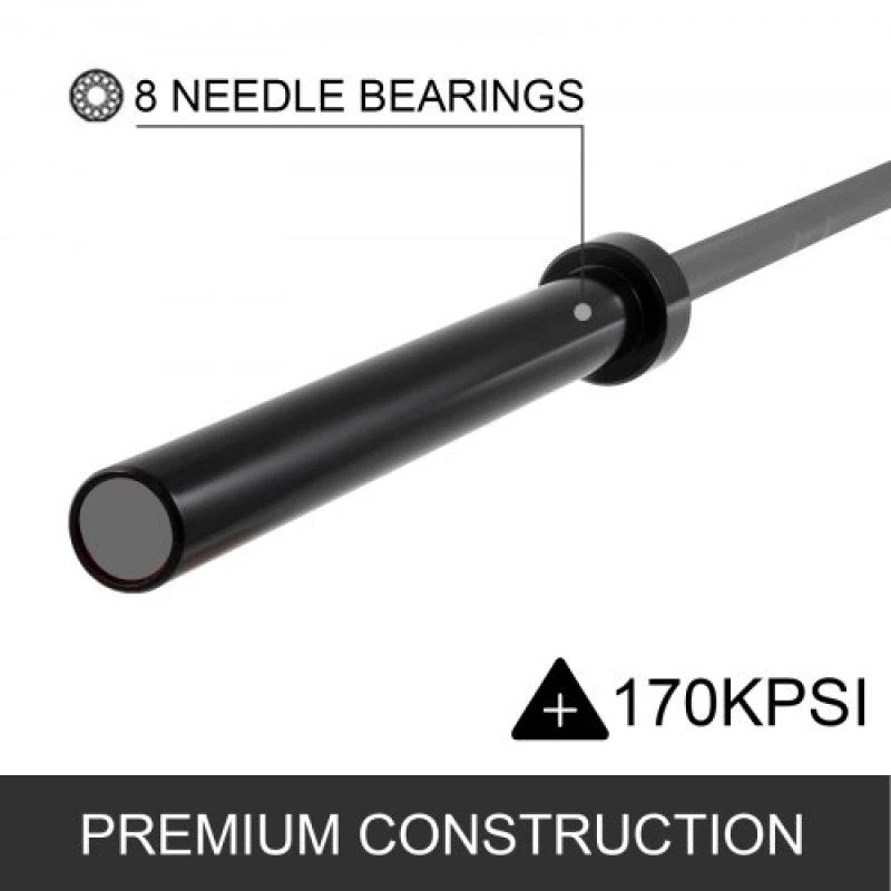Vevor Barbell Bar Weight Lifting Strength/fitness Training For 2" Weight Plate