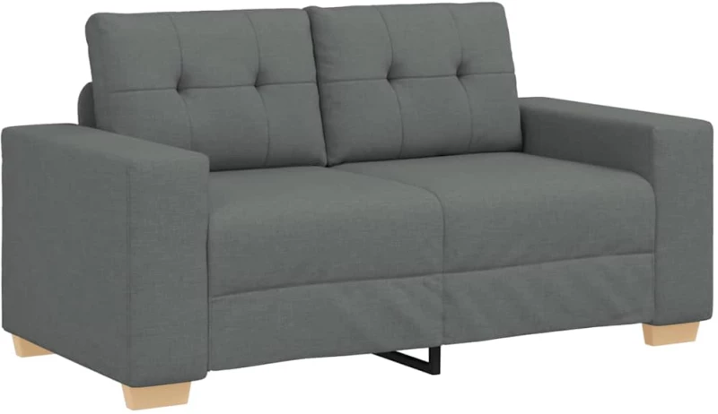 vidaXL Σετ Καναπέ με μαξιλάρι με μαξιλάρι 3 pcs Γκρι ύφασμα