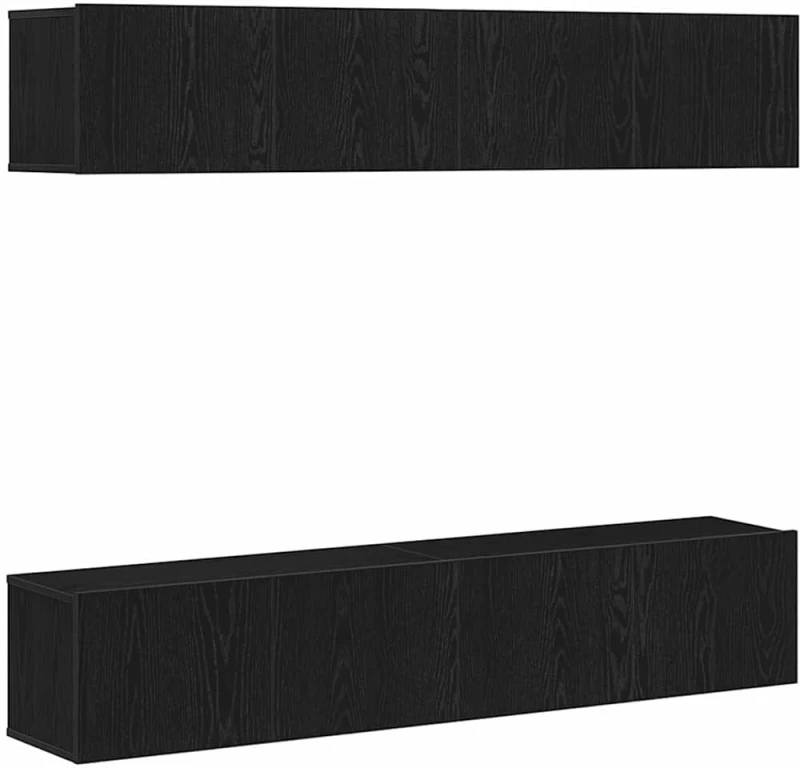 vidaXL Σετ επίπλου τηλεόρασης 4 pcs Μαύρη δρυς 80 x 30 x 30 εκ