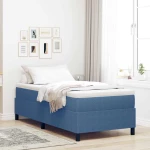 vidaXL Κρεβάτι με ελατήρια Μπλε 90 x 190 cm Βελούδο