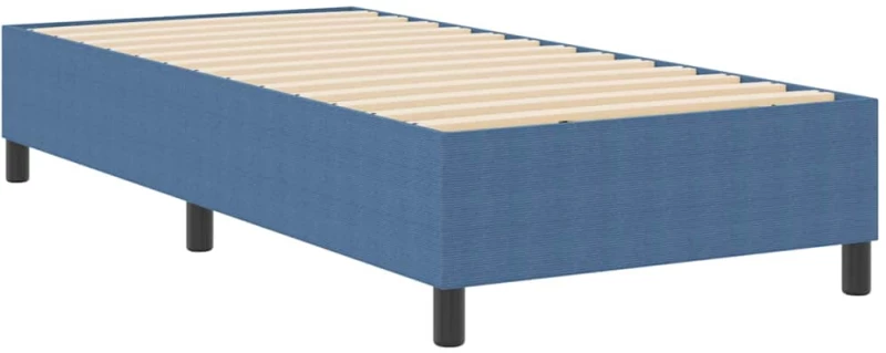 vidaXL Κρεβάτι με ελατήρια Μπλε 90 x 190 cm Βελούδο