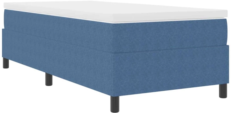 vidaXL Κρεβάτι με ελατήρια Μπλε 90 x 190 cm Βελούδο