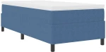 vidaXL Κρεβάτι με ελατήρια Μπλε 90 x 190 cm Βελούδο