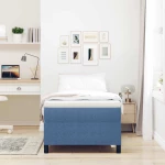 vidaXL Κρεβάτι με ελατήρια Μπλε 90 x 190 cm Βελούδο