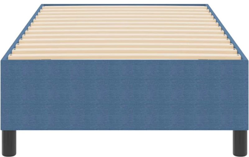 vidaXL Κρεβάτι με ελατήρια Μπλε 90 x 190 cm Βελούδο