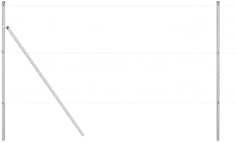 vidaXL Στύλος Περιφράξεων Άλλο 26 pcs Ασημί 3.2 x 3.2 x 150 εκ Ατσάλι
