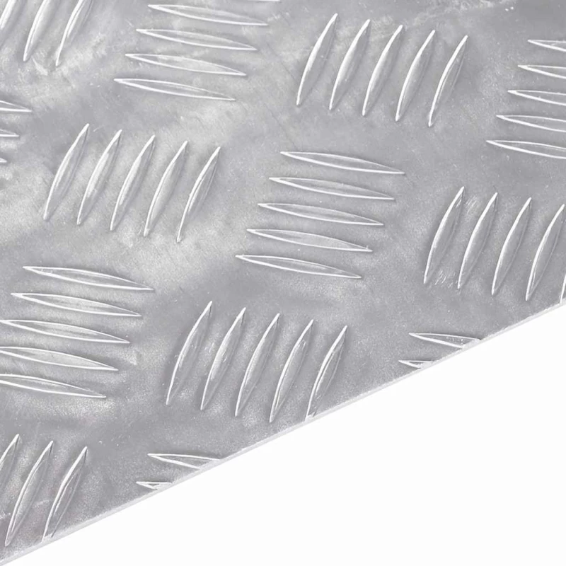 vidaXL Επιφάνειες Καρό 2 pcs Ασημί 90 x 20 cm Αλουμίνιο