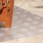 vidaXL Επιφάνειες Καρό 2 pcs Ασημί 100 x 40 cm Αλουμίνιο