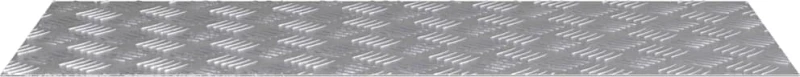 vidaXL Επιφάνειες Καρό 2 pcs Ασημί 100 x 40 cm Αλουμίνιο