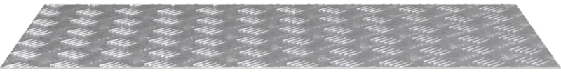 vidaXL Επιφάνειες Καρό 2 pcs Ασημί 100 x 50 cm Αλουμίνιο