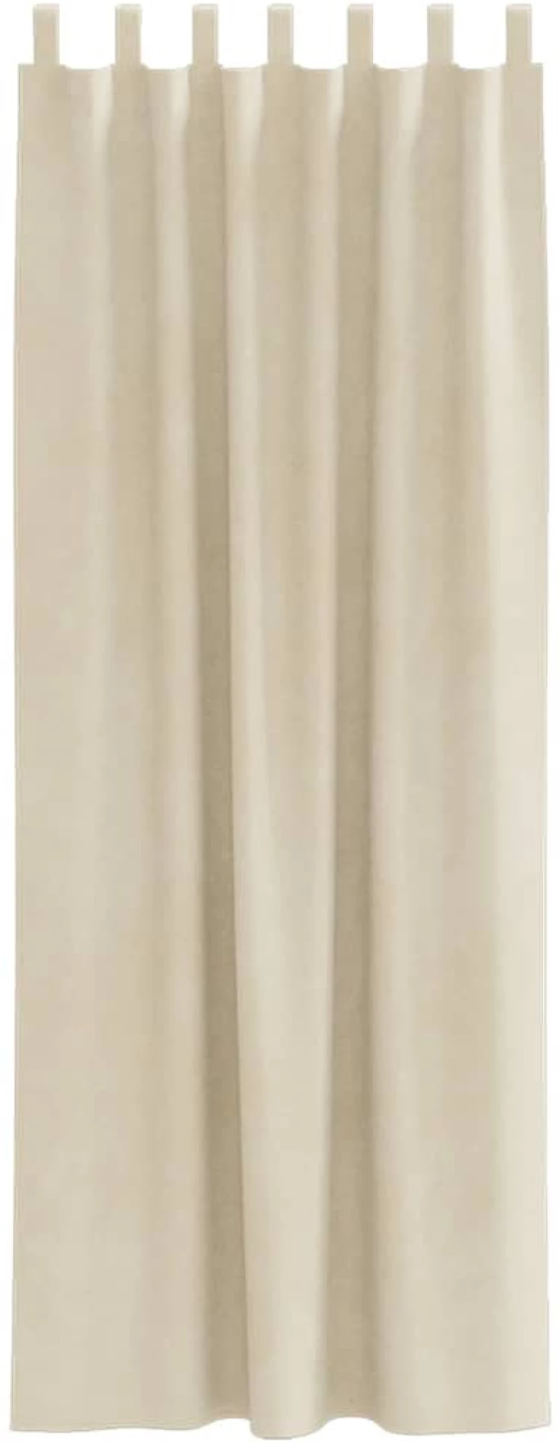 vidaXL Κουρτίνες με κουρτίνες 2 pcs Κρεμ 140 x 245 cm Βελούδο
