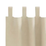 vidaXL Κουρτίνες με κουρτίνες 2 pcs Κρεμ 140 x 245 cm Βελούδο