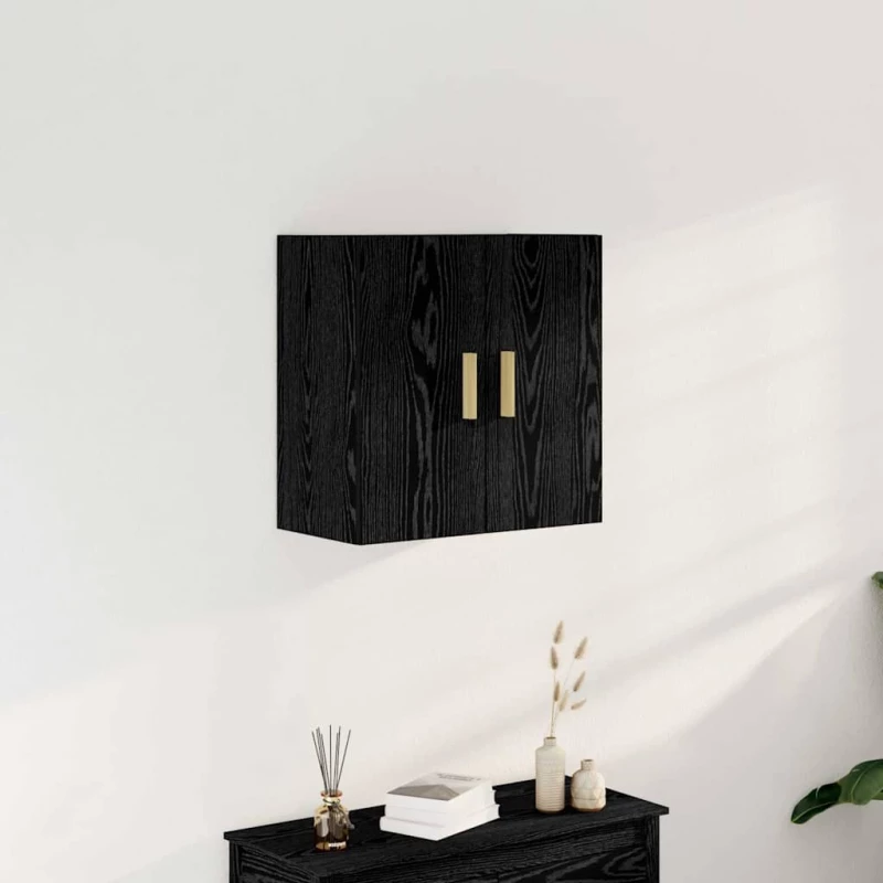 vidaXL Ντουλάπα Τοίχου Μαύρη δρυς 60 x 30 x 60 cm Επεξεργασμένο ξύλο