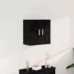 vidaXL Ντουλάπα Τοίχου Μαύρη δρυς 60 x 30 x 60 cm Επεξεργασμένο ξύλο