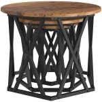 vidaXL Κομοδίνο Μονάδας 3 pcs Παλαιό ξύλο 53 x 53 x 40 cm