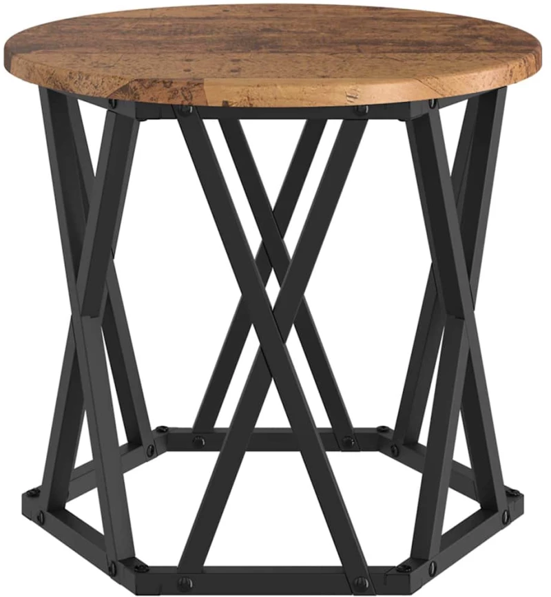 vidaXL Κομοδίνο Μονάδας 3 pcs Παλαιό ξύλο 53 x 53 x 40 cm