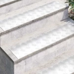 vidaXL Επιφάνειες Καρό 4 pcs Ασημί 90 x 20 cm Αλουμίνιο
