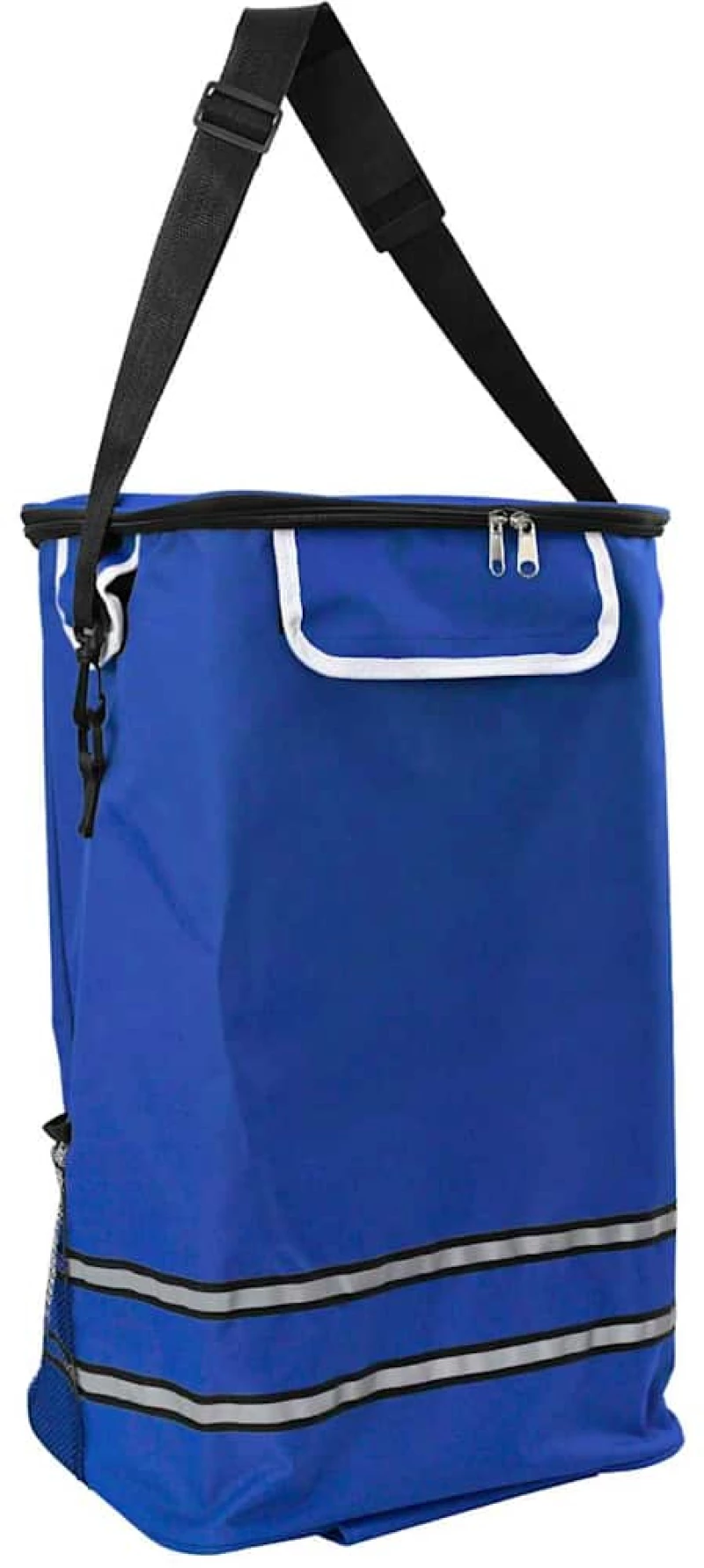 vidaXL Καρότσι Αγορών Μπλε 47 x 39 x 100.5 εκ. Ύφασμα Oxford