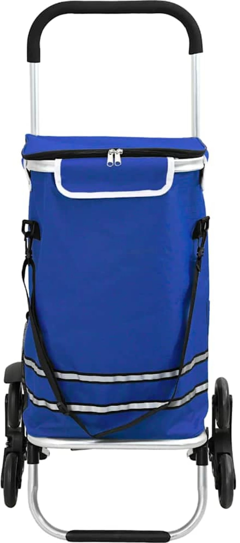 vidaXL Καρότσι Αγορών Μπλε 47 x 39 x 100.5 εκ. Ύφασμα Oxford