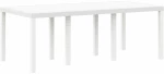 vidaXL Σέτ φαγητού για κήπο 9 pcs Λευκό Rattan Polt