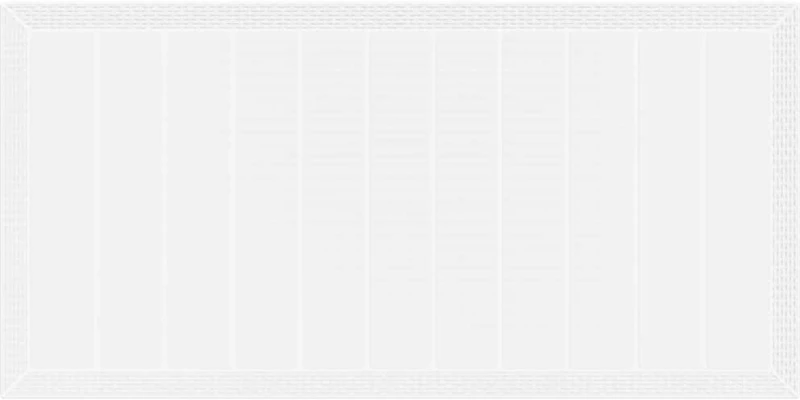 vidaXL Σέτ φαγητού για κήπο 9 pcs Λευκό Rattan Polt