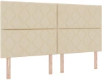vidaXL Κρεβάτι με ελατήρια με στρώμα Κρεμ 180 x 200 cm ύφασμα