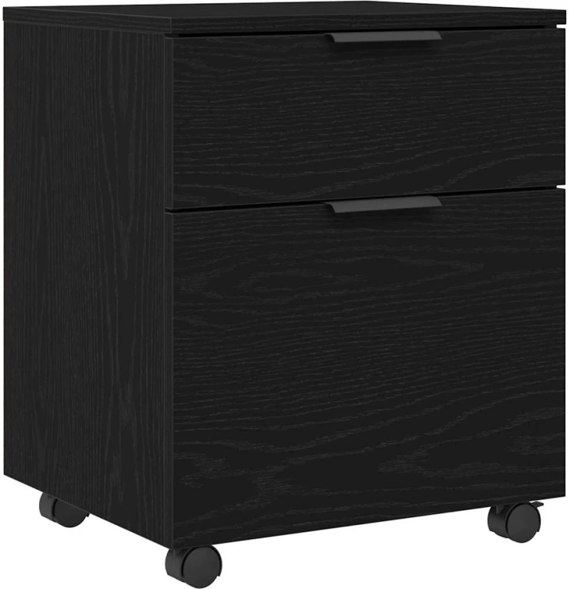 vidaXL Ντουλάπα Αρχείων Μαύρη δρυς 45 x 38 x 54 εκ Επεξεργασμένο ξύλο