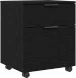 vidaXL Ντουλάπα Αρχείων Μαύρη δρυς 45 x 38 x 54 εκ Επεξεργασμένο ξύλο