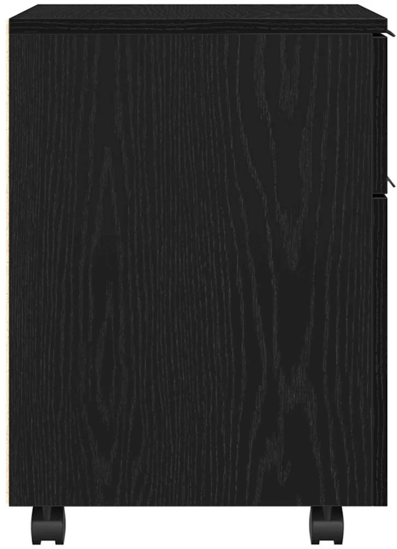 vidaXL Ντουλάπα Αρχείων Μαύρη δρυς 45 x 38 x 54 εκ Επεξεργασμένο ξύλο