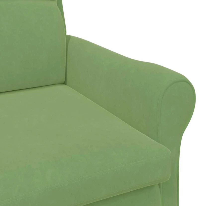 vidaXL Πολυθρόνα Ανοιχτό πράσινο 76 x 94 x 102 εκ. Βελούδο