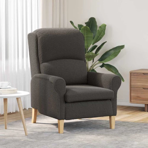 vidaXL Πολυθρόνα Σκούρο γκρι 76 x 94 x 102 εκ. ύφασμα